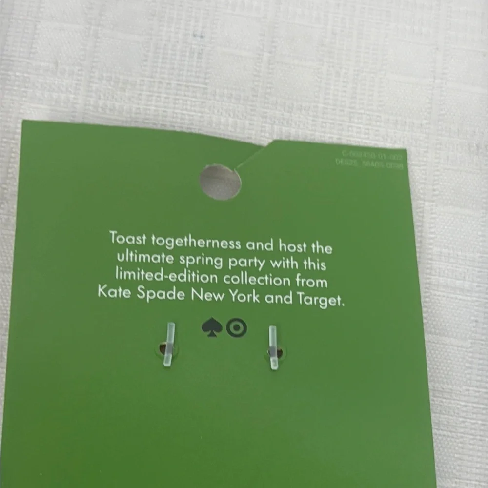 Kate Spade x Target “ my two cents “ Navy Blue Coin Holder Keychain